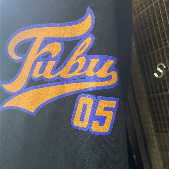 FUBU Black Sweatpants with White Logo - Picture 3 of 4